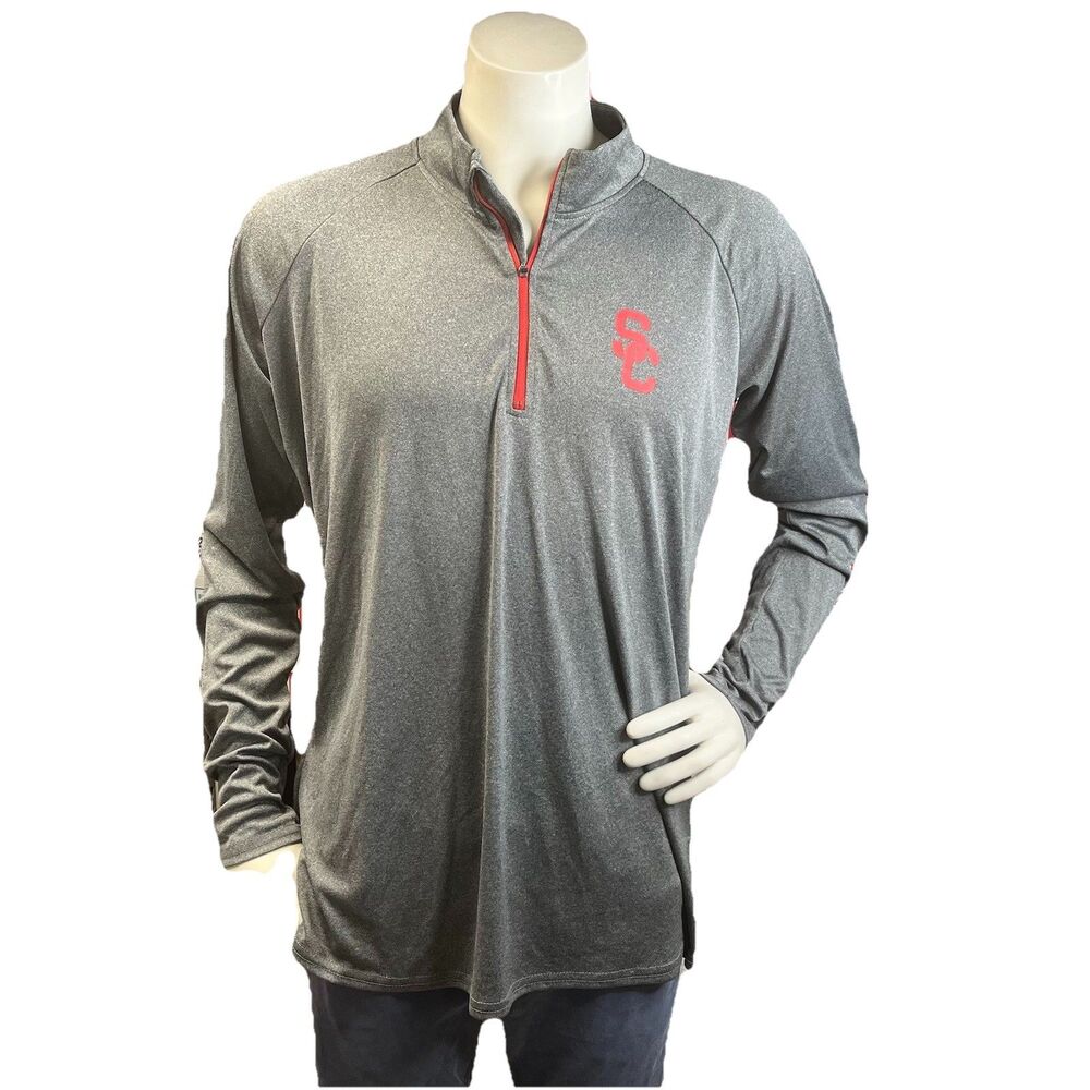 USC Trojans Athletics Mens XXL Long Sleeve Reflective Running Performance Top